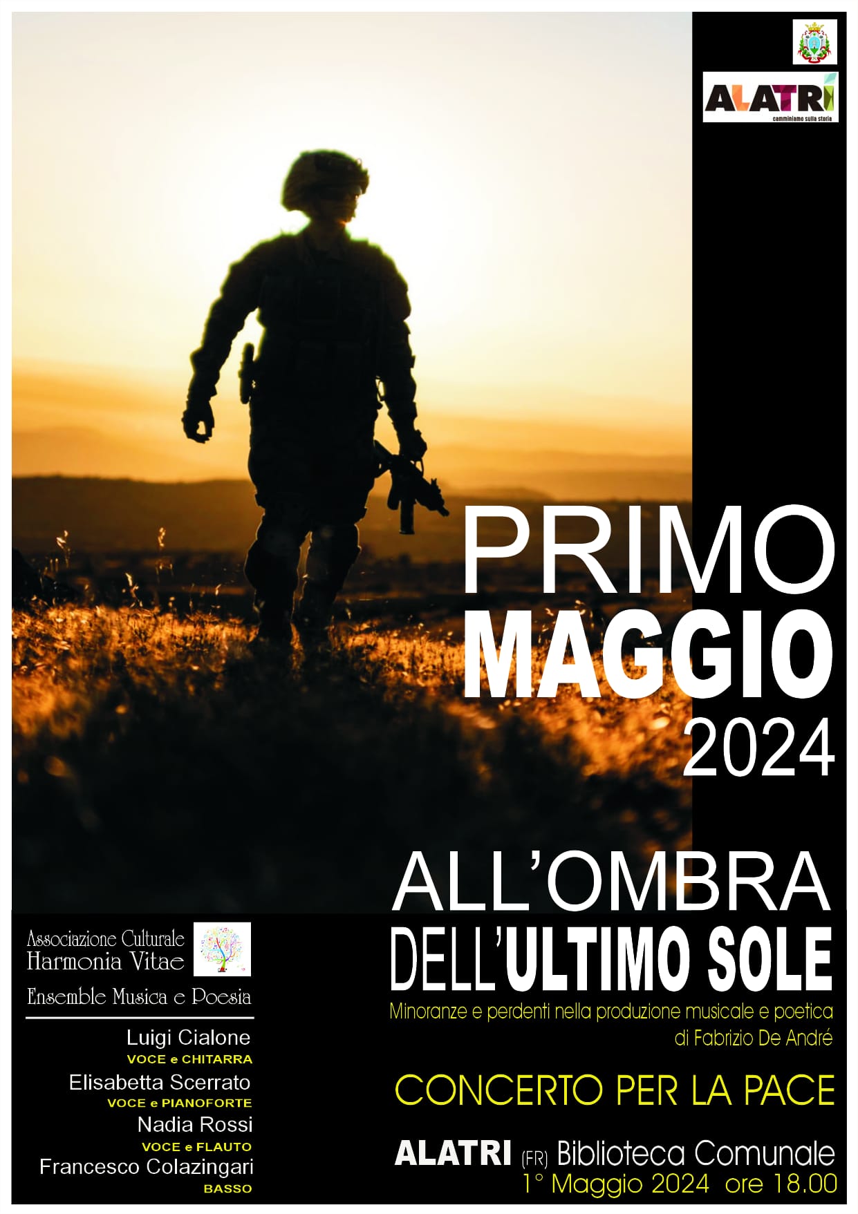 1° MAGGIO 2024 - Concerto per la Pace